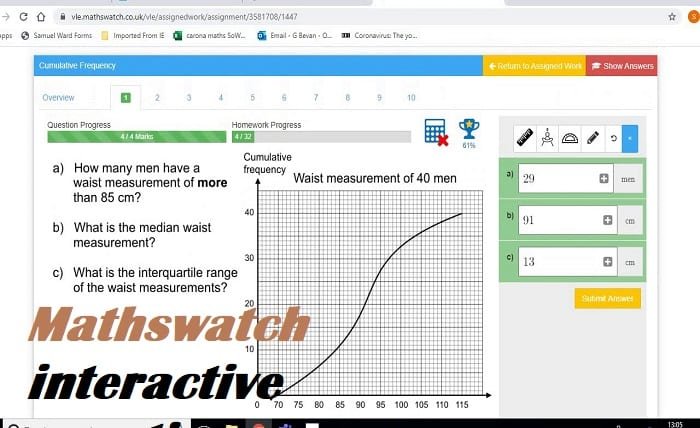 mathswatch interactive questions answers